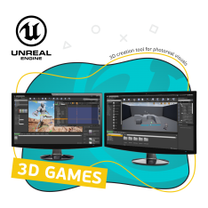 Unreal Engine 4. Игровой движок - КИБЕРшкола программирования для детей, компьютерные курсы для школьников, начинающих и подростков - KIBERone г. Северное Медведково