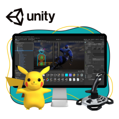 Мир игр на Unity 2D на популярном движке + AI-помощники - КИБЕРшкола программирования для детей, компьютерные курсы для школьников, начинающих и подростков - KIBERone г. Северное Медведково