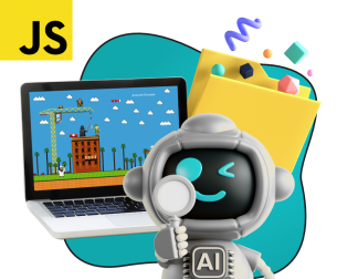 Язык программирования JavaScript + AI. Проектное обучение + геймификация + AI-помощники - КИБЕРшкола программирования для детей, компьютерные курсы для школьников, начинающих и подростков - KIBERone г. Северное Медведково